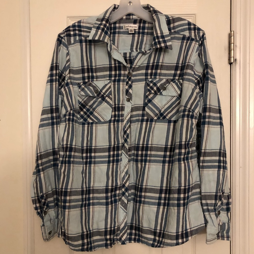 Croft & Barrow Long Sleeve Flannel Size XL